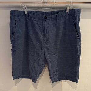 Calvin Klein Blue Flat Front Shorts